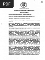 Sentencia Del Consejo de Estado en El Caso Del Túnel Verde