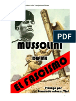 Mussolini Define El Fascismo (MNSTCH)