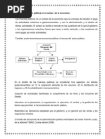 La Administración Pública en El Campo de La Economía