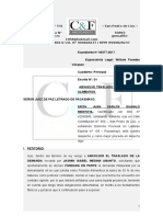 Absuelve Traslado de Demanda de Alimentos - Guanilo Montoya Erith