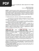 La Regulación de Las Causas de Justificación