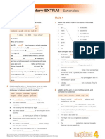 Vocabulary EXTRA!: Unit 3 Unit 4