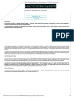 Electricity Generating Shock Absorber - Seminar Report, PPT, PDF For Mechanical