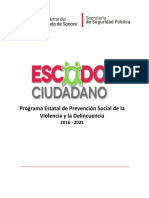 Programa Estatal de Prevencion de La Violencia y La Delincuencia