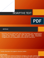 DESRIPTIVE TEXT Pemntapan