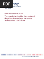 MDG43 Technical Standard For The Design of Diesel Engine Systems For Use in Underground Coal Mines