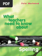 (Peter Westwood) What Teachers Need To Know About