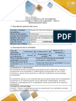 Guia de Actividades y Rubrica de Evaluación - Paso 2 - Sistematización de Datos