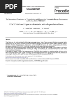 STATCOM and Capacitor Banks in A Fixed Speed Wind Farm 2014 Energy Procedia