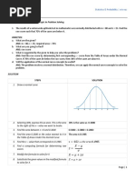 Normal Distribution Reviewer Shs