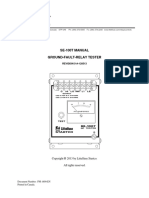 Littelfuse ProtectionRelays SE 100T Manual