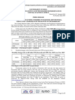 December 2016), Based On General Indices and Cfpis Are Given As Follows