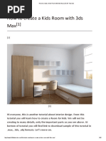 How To Create A Kids Room With 3ds Max 2d 3d Tutorials PDF