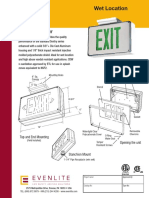 Wet Location: CDW Series LED Exit Signs Vandal Resistant