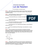 1 Lei Newton Exercicios de Fixacao