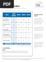 Bid Evaluation Matrix