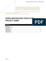 Work Breakdown Structure Template