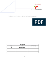 Transnet Specification For Low Voltage Distribution Boards