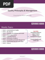 ENM612 Lecture 1 The History of Quality