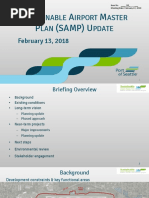 Sustainable Airport Master Plan Update - February 13, 2018