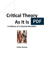 Carlos Aureus Critical Theory As It Is