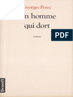 Georges Perec - Un Homme Qui Dort