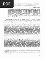 Colisão de Direito Fundamentais e Realização de Direitos Fundamentais No Estado de Direito Democrático. Robert Alexy