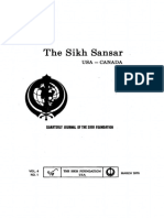 The Sikh Sansar USA-Canada Vol. 4 No. 1 March 1975