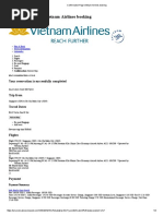 Confirmation Page Vietnam Airlines Booking - 07jul