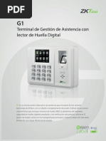 Terminal de Gestión de Asistencia Con Lector de Huella Digi