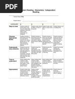 Independent Reading Rubric