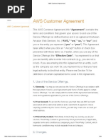 AWS Customer Agreement