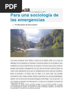 Buenaventura de Sousa Santos - para Una Sociología de Las Emergencias