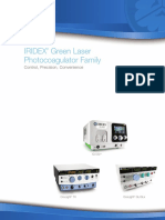 Iridex Green Laser Photocoagulator Family: Control, Precision, Convenience