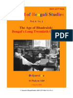 Journal of Bengali Studies Vol.6 No.1