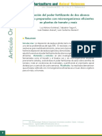 Evaluacion Del Poder Fertilizante de Dos Abonos Organicos Preparados Con em en Plantas de Tomate by Gutierrez Et Al