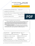 Design Topic: Media Literacy and Vocabulary Development Subject(s) : English Grade(s) : 7th and 8th Designer(s) : Sarah Grady Understanding by Design