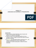 Unidad 10 - Unidades de Acarreo o Transporte