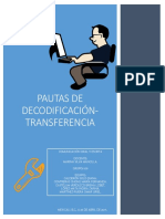 Pautas de Codificación y Transferencia