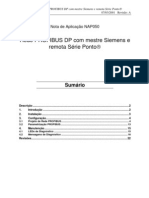 Rede Profibus DP Com Mestre Siemens Remota Serie Ponto NAP050