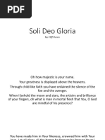 Soli Deo Gloria