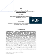 Application of Membrane Separation Technology To Cheese Production