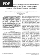 Energy Management Strategy To Coordinate Batteries and Ultracapacitors of A Hybrid Energy Storage System in A Residential Prosumer Installation