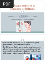 Síndrome Nefrótico en Pacientes Pediátricos