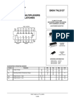 3-Line To 8-Line Decoders/Demultiplexers With Address Latches SN54/74LS137