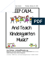 "Keep Calm : NJMEA Elementary Music Session Thursday, February 19, 2015