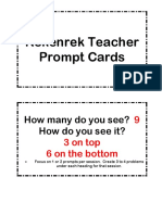 Rekenrek Teacher Prompt Cards