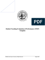 Step-Student Teaching Evaluation of Performance Step