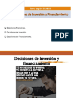 Decisiones de Inversion y Financiamiento