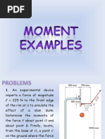 B17 Statics - Moment - Problems